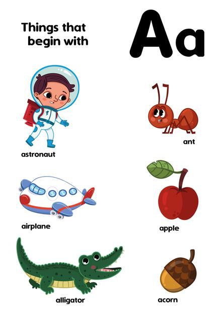 Child Reading A Book, Apple Illustration, Flamingo Craft, Apple Vector, Apple Background, Alphabet Phonics, Alphabet Pictures, Fruit Cartoon, Kindergarten Learning Activities