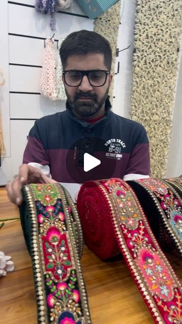 218K views · 6.6K likes | Lace House on Instagram: "Beautiful Sabyasachi Velvet Based Multicolor Borders Available In 7 Stunning Colours 🌸  Product Code - 020124F  Log On To Our Website  www.dhingralace.com  For More Queries You Can WhatsApp Us On  9780358597 . . . #dhingralace  #sabyasachi #laces #borders #multicolour #colourfull #culture #indiansuits #indiansaree #instagram #viralreels #kotkapura #punjab" Diy Lace Blouse, Sabyasachi Velvet Saree, Sabyasachi Velvet Blouse, Sarees With Lace Borders, Sabyasachi Blouse, Sabyasachi New Collection, Sabyasachi Lace Border, Sabyasachi Suits, Sabyasachi Flagship Store