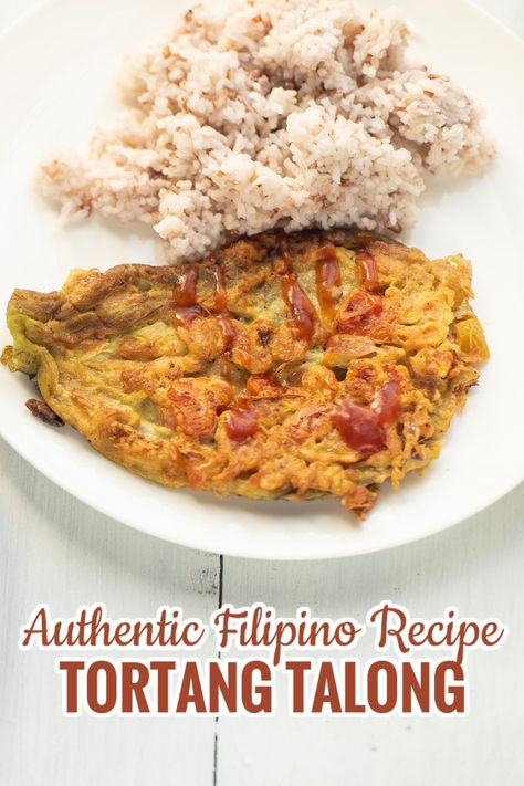 This Tortang Talong is an easy eggplant recipe that is perfect for breakfast or brunch. The grilled whole eggplants were peeled and pan-fried with egg, flour and spices mixture then served with tomato sauce. Yum! Tortang Talong Recipe, Talong Recipe, Pan Fried Eggplant, Easy Eggplant, Filipino Breakfast, Eggplant Recipes Easy, Flat Cakes, Eggplant Recipe, Filipino Recipe