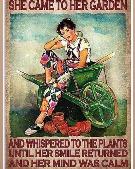 Garden Cart, And So It Begins, Garden Quotes, Flowers Wallpaper, Garden Signs, Pics Art, Dream Garden, Plant Life, Cafe Decor