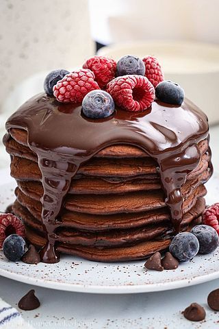 Chocolate Pancakes | Simply Home Cooked | Bloglovin’ Chocolate Pancake, Pancakes Chocolate, Pancake Aesthetic, Pancakes Aesthetic, Easy Poached Eggs, Chocolate French Toast, Pancake Calories, Apple Fritter Bread, Chocolate Pancakes