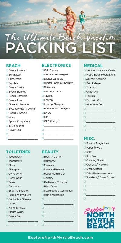 Wondering what to pack on your next beach vacation? Then you’ll want to download a copy of our Ultimate Beach Vacation Packing List. Beach Vacation Packing, Adveture Time, Beach Vacation Packing List, Vacation Checklist, Vacation Packing List, Travel Packing List, Myrtle Beach Vacation, Beach Necessities, Beach Packing