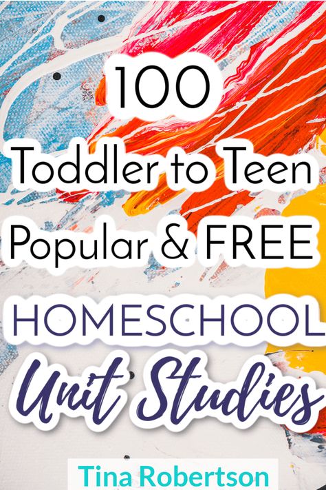 Toddler to Teen 100 Popular Free Homeschool Unit Study Resources. Your kids will love these fun and engaging homeschool unit studies. Unit studies are great for child led interest and for doing with multiple children. Whether you’re new to unit studies or a pro, you’ll love these ideas. I have OVER 100 FREE unit study resources. CLICK HERE to grab a free homeschool unit study or two! #homeschoolunitstudy #homeschoolunitstudies #unitstudy #unitstudies Homeschool Unit Studies, Insect Unit Study, Free Unit Study, Literature Unit Studies, Homeschool Electives, Science Unit Studies, Kindergarten Units, Unit Studies Homeschool, Preschool Units