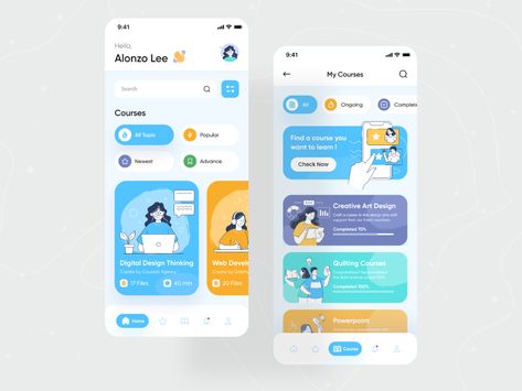 Creative App Design, Desain Ux, Kids Learning Apps, Education Application, Education Logo Design, Mobile Banner, Ui Ux App, Learning Logo, Mobile App Design Inspiration