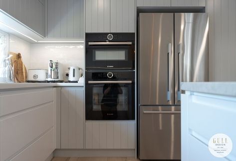 Bosch Combi Oven - Bosch Oven - Fisher & Paykel Fridge - Breville Kettle, Toaster, Nespresso Inbuilt Oven, Bosch Oven, Kettle Toaster, Combi Oven, Black Oven, Black Ovens, House Facades, Fisher Paykel, Modern House Facades