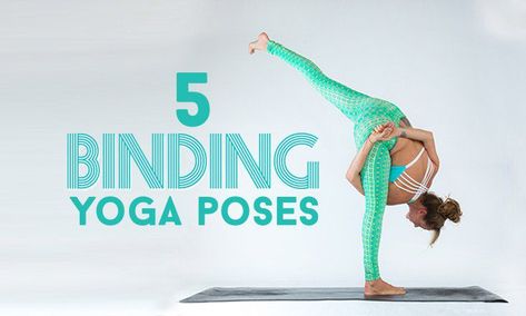 Bind to Unwind: 5 Bound Yoga Poses | DOYOU Yoga Binds, Yoga Series, Basic Yoga Poses, Beautiful Yoga Poses, Yoga Iyengar, Yoga Posen, Basic Yoga, Bikram Yoga, Namaste Yoga