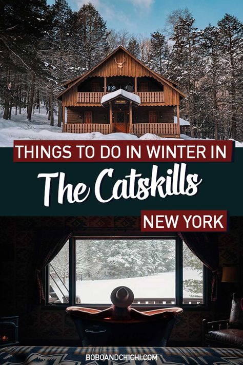 Catskills in the winter Upstate New York Winter, New York Road Trip, New York In Winter, New York Activities, Upstate Ny Travel, New York State Parks, Catskills Ny, Woodstock Ny, Ny Trip