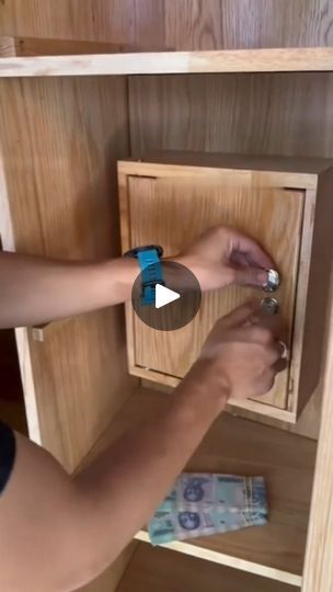 1.2K views · 19K reactions | Hidden Gem: Secret Safe in a Wardrobe

Ever wondered where to store your most valuable possessions? This clever woodworking project reveals a hidden safe disguised as a shelf in a custom-built wardrobe. Perfect for keeping your treasures secure and out of sight!  
.
.
.
.
.
#woodwork #Woodworking #HiddenSafe #wardrobe #craftsmanship #woodworklovers | wooden artistry studio Hidden Wardrobe Storage, Safe Locker In Wardrobe, Secret Locker In Wardrobe, Built Wardrobe, Secret Cabinet, Safe Lockers, Hidden Safe, Secret Safe, Hidden Compartments