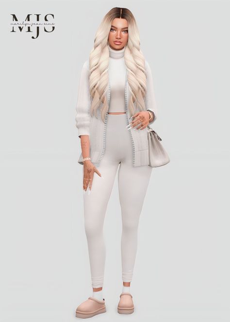 marilynjeansims The Sims 4 Pack, Sims 4 Aesthetic, 4 Aesthetic, Sims 4 Tsr, Coated Leggings, Sims 4 Game Mods, Everyday Casual Outfits, Sims 4 Gameplay, Sims 4 Characters