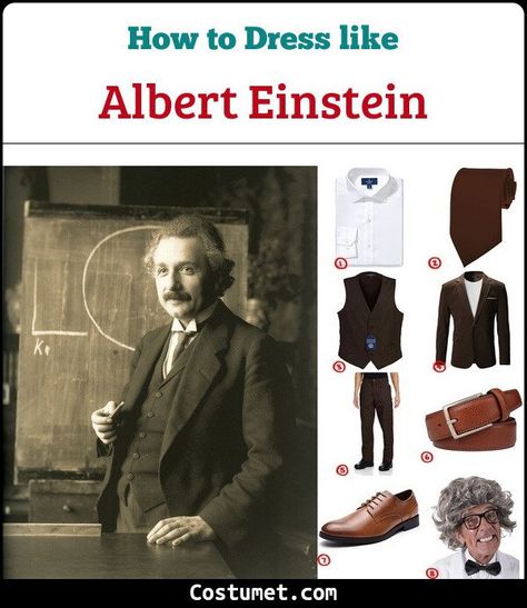 Albert Einstein Costume for Cosplay & Halloween 2021 Albert Einstein Halloween Costume, Albert Einstein Costume, Einstein Costume, About Albert Einstein, Modern Physics, Cosplay Halloween, Science Fiction Tv, Horror Music, Halloween Party Costumes