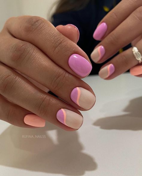 50 Cool Summer Nails To Screenshot For Your Next Mani Nails Biab, Biab Nails, Nails Holiday, Subtle Nails, School Nails, Cute Gel Nails, Nails Gel, Neon Nails, Minimalist Nails