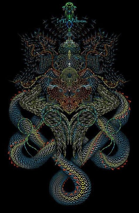 ©️️ Ihtianderson…. #Psychedelicart #mystical #visionaryart #mysticalart #meditation #DMT Metaphysical Art, Psychadelic Art, Psy Art, Mystical Art, Visionary Art, Trippy Art, Spiritual Art, Fractal Art, Sacred Geometry