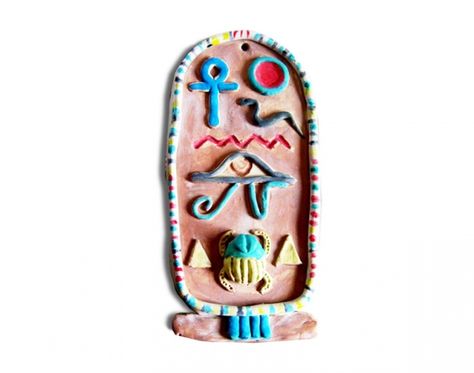 Crayola Canada | Lesson Plans | EGYPTIAN CARTOUCHE – Clay,… Ancient Egypt Crafts, Crayola Air Dry Clay, Egyptian Cartouche, Egyptian Crafts, Egypt Crafts, Egypt Map, Ancient Egyptian Artifacts, Egyptian Design, Egyptian Artifacts