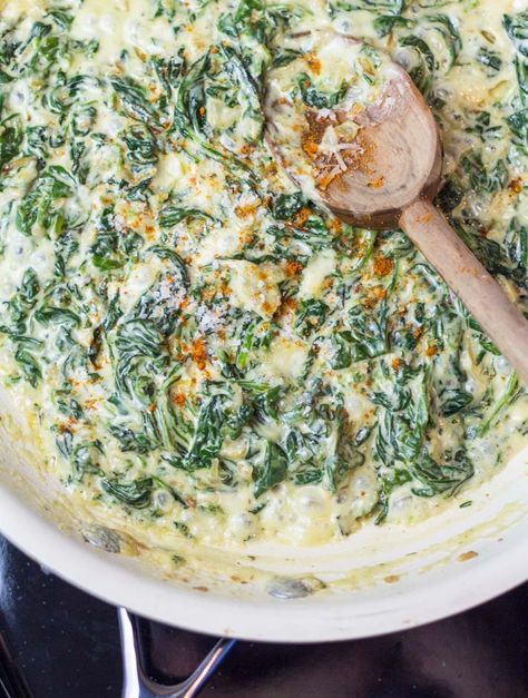 Southern Creamed Spinach Classic Southern Recipes, Creamed Spinach, Spinach Recipes, Southern Cooking, Vegetable Sides, Side Recipes, Veggie Sides, Veggie Dishes, Southern Recipes