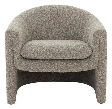 Safavieh Laylette Light Grey Boucle Accent Chair Boucle Accent Chair, Brown Armchair, Larch Wood, Orange Velvet, Tommy Bahama Furniture, Outdoor Table Settings, Desk And Chair Set, Lexington Furniture, Curved Sofa