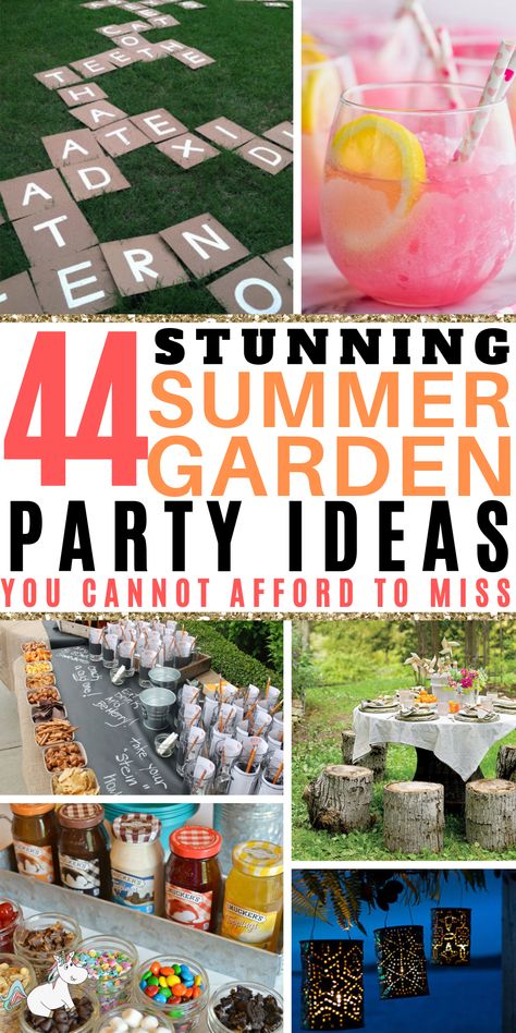 Summer Garden Party Ideas, Summer Party Diy, Foodtrucks Ideas, Garden Party Ideas, Garden Party Recipes, Cocktails Party, Garden Party Theme, Party Table Centerpieces, Garden Party Decorations