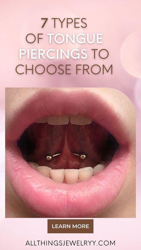 Under Tounge Piercing, Hidden Piercings For Women, Types Of Tongue Piercings, Scoop Tongue Piercing, Hide Piercings, Cute Tongue Piercing, Eyelid Piercing, Frenulum Piercing, Least Painful Piercings