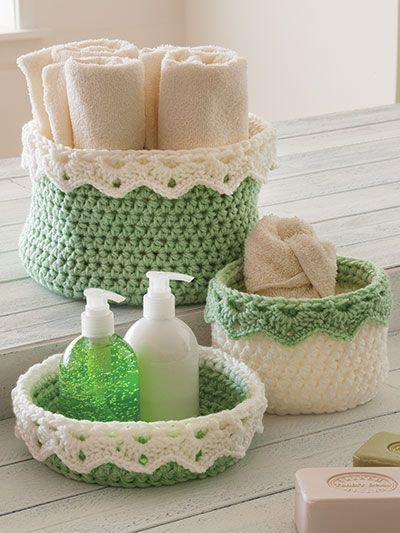 Crocheted Baskets, Crochet Bowl, Confection Au Crochet, Crochet Storage, Crochet Basket Pattern, Crochet Kitchen, Crochet Home Decor, Crochet For Home, Crochet Motifs