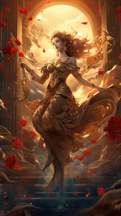 Goddess Of Love Fantasy Art, God Of Love Fantasy Art, Aphrodite Art Mythology, Greek Goddess Art Aphrodite, Aphrodite Aesthetic Greek Mythology, Greek Gods Aphrodite, Goddess Of Love Aesthetic, God Of Love Greek, Female Greek Goddess