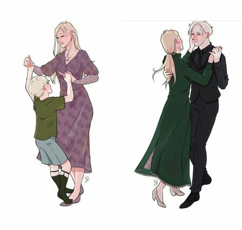 Scorpius And Rose, Malfoy Family, Draco Malfoy Fanart, Harry Potter Feels, Draco And Hermione, Harry Potter Artwork, Images Harry Potter, Harry Potter Comics, Draco Harry Potter