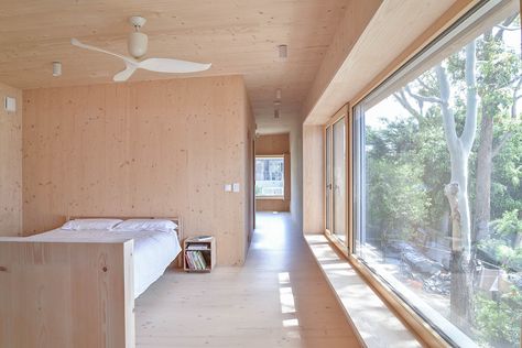 CLT Passive House by betti&knut architecture - Project Feature - The Local Project - The Local Project Clt House, Heat Recovery Ventilation System, Writers Retreat, Passive House Design, Heat Recovery Ventilation, Energy Efficient Buildings, Timber Battens, Timber Walls, Timber Buildings