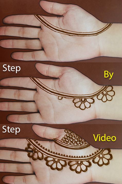 Henna Beginner Designs, Easy Henna Designs For Beginners Simple Step By Step, Step By Step Henna Designs Easy, Very Easy Henna Designs, Foot Henna Designs Simple Easy, Beginner Henna Designs Step By Step, Henna Designs Step By Step, Mehndi Design Video, Henna For Beginners