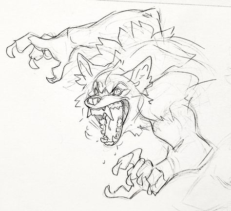 Dog Teeth Drawing Reference, Werewolf Drawing Poses, Werewolf Reference Pose, Canine Mouth Reference, Werewolf Poses Reference Drawing, Claws Pose Reference, Anthro Paws Reference, Werewolf Reference Drawing, Werewolf Art Reference