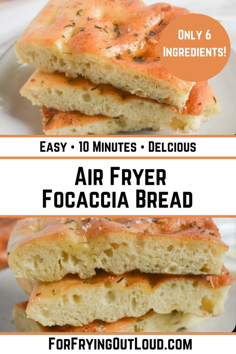 Can You Bake Bread In An Air Fryer, Air Fryer Soda Bread, Air Fryer Bread Recipes Easy, Foccacia Bread Air Fryer, Airfryer Foccacia, Air Fryer Recipes Bread, Foccacia Bread Recipes Air Fryer, Air Fryer Breads, Air Fry Bread