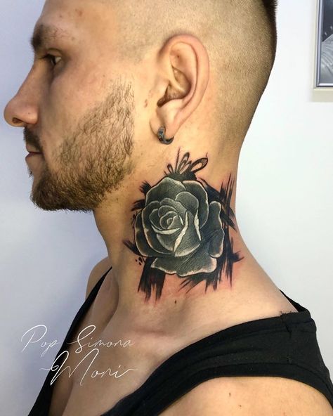 Cover-up tattoo✨... Neck Tattoo Cover Up, Cover Up Tattoos For Men, Tattoo Cover, Tattoo Cover-up, Cover Up Tattoo, Cover Up Tattoos, Mini Tattoos, Neck Tattoo, Polynesian Tattoo