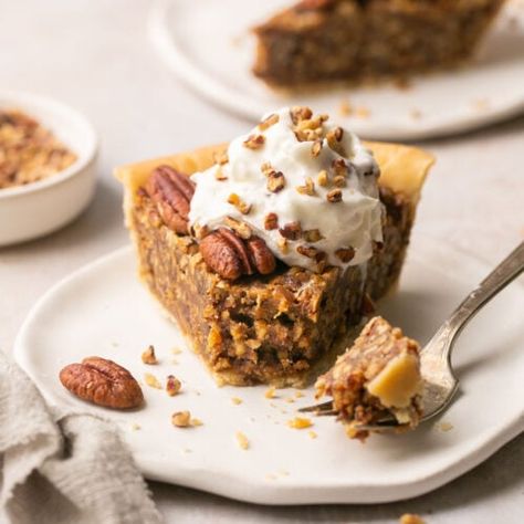 Gluten-Free Pecan Pie without Corn Syrup - Mary's Whole Life Healthy Pecan Pie Recipe, 2024 Dairy, Pecan Pie Without Corn Syrup, Gf Thanksgiving, Healthy Pecan Pie, Healthy Cream Cheese Frosting, Dairy Free Deserts, Gluten Free Pecan Pie, Holiday Pies Recipes