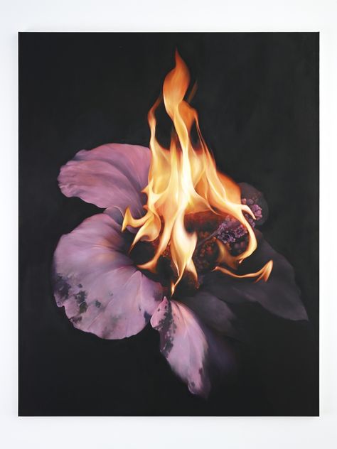 op / #post Burning Flowers, Rainbow Room, Model Drawing, Botanical Flowers, Color Textures, On Fire, Flowers Photography, Art Journal, Art Painting