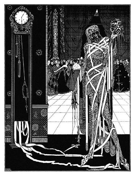 The Dagger Dropped – Old Book Illustrations Harry Clarke, Edmund Dulac, Andersen's Fairy Tales, Walter Crane, Aubrey Beardsley, Arthur Rackham, Allen Poe, Edgar Allen Poe, Edgar Allan