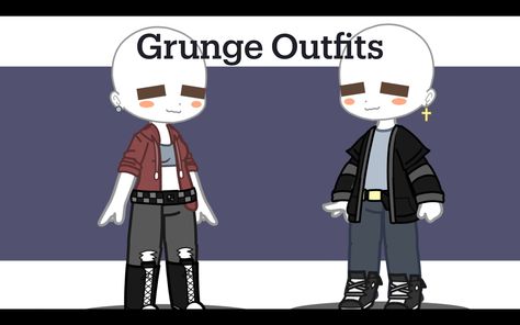 Gacha Club Casual Outfit Ideas, Gacha Club Outfit Ideas Y2k Grunge, Gacha Club Casual Outfit, Gacha Club Alt Outfits, Grunge Gacha Life Outfits, Gacha Casual Outfits, Aesthetic Gacha Outfits, Fairy Grunge Gacha Club Outfits, Gacha Grunge Outfits