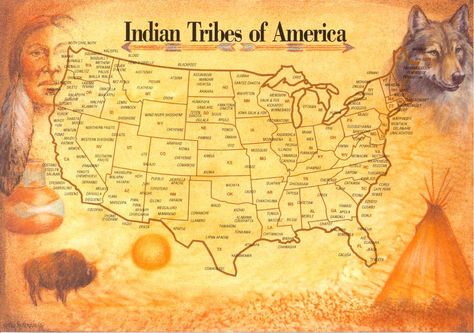 Indian Tribes of America and their territory Native American Map, Native American Tribes Map, The Oregon Trail, Wilde Westen, Indian Tribes, Native American Peoples, Native American Heritage, Native American Tribes, Native American History