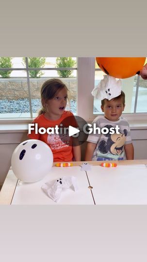 46 reactions · 6 comments | FLOATING GHOST 👻🎉🎈

This activity took me less than a minute to put together and kept my kids busy for over 20 minutes! 🙌🎉🤩

Just take some tissue paper (the kind you put in a present bag) and rip it into a smaller piece and draw a ghost face on it! 

Then blow up a balloon and have your kids rub the balloon against their hair to create static! 

Use the static to make the ghost fly! 

Not only is this a fun activity, but it’s also great for development! 🧠🎓

While your kids are doing this activity, they are working on problem-solving and critical thinking to figure out the best approach to make the ghost fly! 

Follow @wingitwithwhit for more fun activity ideas for kids! 🫶

#easyactivitiesforkids #diyactivities #static #staticelectricity #stemactivities Draw A Ghost, Floating Ghost, Activity Ideas For Kids, Floating Ghosts, Present Bag, Easy Activities, Ghost Face, Diy Activities, Static Electricity