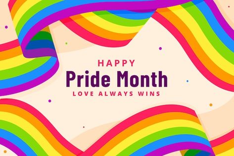 Pride Month Illustration, Pride Month Background, Pride Month Poster, Pride Illustration, Rainbow Things, Event Booth Design, Report Layout, Pride Week, Pride Quotes