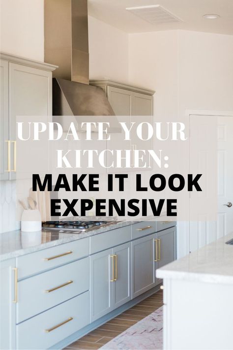 This post is about the best kitchen ideas and budget friendly ways to update your kitchen and make it look a lot more expensive than it really is. Check out these ideas to get inspiration for your kitchen remodel. See all the kitchen design ideas here: https://byannabellerose.com/10-simple-ways-to-make-your-kitchen-look-expensive-in-2022/ Update Kitchen Counters On A Budget, Adu Designs Modern Interior, Affordable Kitchen Updates, How To Renovate A Kitchen On A Budget, Small Kitchen Facelift, Best Remodeling Ideas, Cost Effective Kitchen Remodel, Kitchen Island Different Than Counters, Expensive Kitchen Ideas