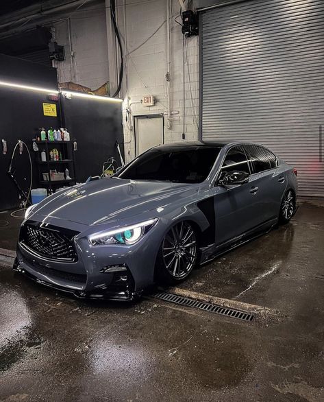 Black Infiniti Q50, Q50 Modified, Infiniti Q50 Black, 2014 Infiniti Q50, Infiniti Q50 Wrapped, Modded Q50, Infiniti Q60 Modified, Infiniti Car, Q50 Infiniti