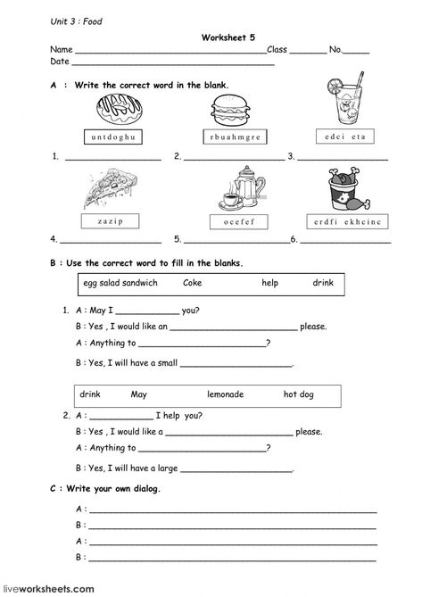 Food Worksheet, Kfc Chicken Recipe, Grammar Posters, English Ideas, Recipe Drawing, Kfc Chicken, English For Beginners, Cholesterol Medications, Work Sheet