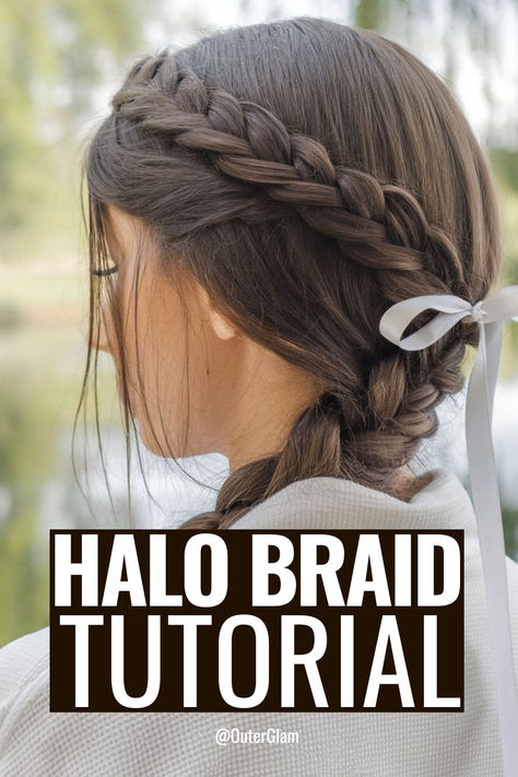 Whether you're looking for an elegant updo or a romantic hairstyle, a halo braid is a stunning choice. If you want to master this beautiful look but aren't sure where to start, this tutorial is for you. Learn step-by-step instructions, expert tips, and tricks to create a flawless halo braid that will turn heads. Halo Braid Tutorial, Halo Braid Tutorials, Halo Braids, Halo Braid, Single Braid, Sophisticated Women, Grecian Goddess, Romantic Hairstyles, Braid Tutorial