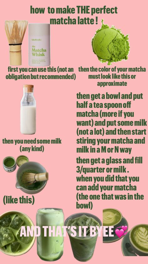 #latte #matcha #recipe #girls #pink #green #matchalatte Matcha Drink Ideas, Healthy Matcha Recipe, Iced Strawberry Matcha Latte, How To Make Matcha, Matcha Latte Recipe, Matcha Whisk, Matcha Drink, Matcha Benefits, Matcha Recipe