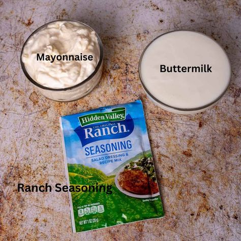 Buttermilk Ranch Dressing Recipe Hidden Valley, Hidden Valley Buttermilk Ranch Dressing, Homemade Ranch Dressing Wingstop, Easy Buttermilk Ranch Dressing, 3 Ingredient Ranch Dressing, Ranch Dressing Wingstop, Buttermilk Ranch Dressing Recipe Easy, Mr Gattis Ranch Dressing, Ranch Dressing Mix Recipe Hidden Valley