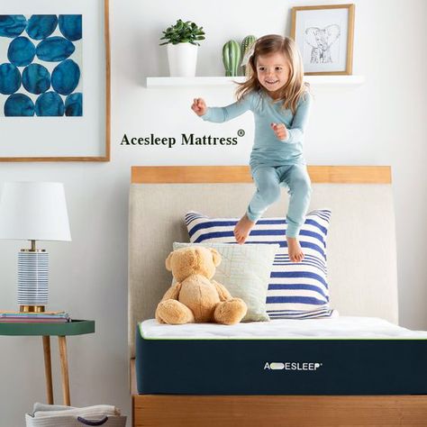 Acesleep mattresses are a great choice for sleepers who sleep hot and sleep on their side. Give us a try if you are one of those sleepers. Sleep Box, Mattress Twin, Cooling Mattress, Colorful Headboard, Tufted Upholstered Headboard, Kids Mattress, Kids Bedroom Inspiration, Ikea Bed, Leather Headboard