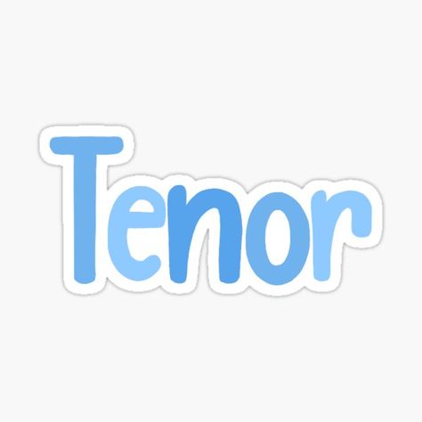 "Tenor Voice Type, Choir Sticker" Sticker for Sale by MagicallyStagey | Redbubble Choir Quotes, Choir, Sticker Design, The Voice, For Sale, Quotes, Music, Sticker Designs