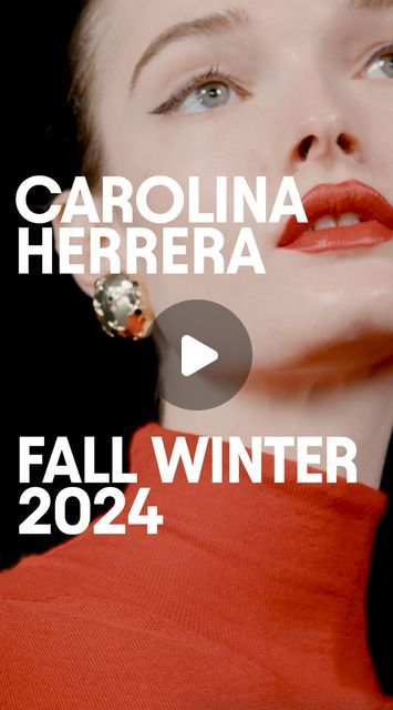 CAROLINA HERRERA on Instagram: "The Carolina Herrera FW24 Collection by @wesgordon filmed minutes before the show.  Video by @aranmartinezsolana" Carolina Herrera 2024, Carolina Herrera Style, Fashion Week 2016, Show Video, Ny Fashion, Carolina Herrera, Fashion Beauty, Fashion Week, Fall Winter