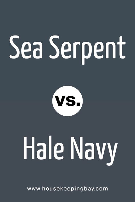 Sea Serpent vs. Hale Navy by Sherwin Williams Sherwin Williams Navy, Deep Blue Paint, Navy Blue Paint Colors, Sherman Williams, Navy Blue Bathrooms, Navy Blue Paint, Navy Bathroom, Navy Bedrooms, Sherwin Williams Paint