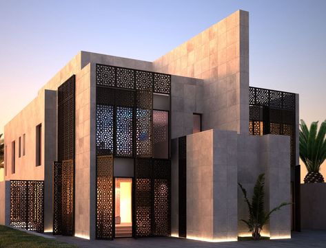 #BunglowDesign. TAMEER Trading | Contracting |… | by TAMEER Trading | Contracting | Consulting | Medium Contemporary Architecture Design, Residential Complex, Contemporary Farmhouse, Modern Buildings, Islamic Architecture, Modern Exterior, Villa Design, Jeddah, Facade House