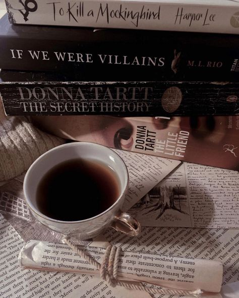 584 Likes, 42 Comments - Unzila 🇵🇰 (she/her) (@gurlwithbooks) on Instagram: “Hello bookish folks 🍁 I finally started if we were villains and I’m already halfway through it 😅…” Dark Academia Life, Bookstagram Ideas, Easy Diy Ideas, Dark Acadamia, Chaotic Academia, Tea Reading, Aesthetic Dark Academia, Tea And Books, Cool Wood Projects