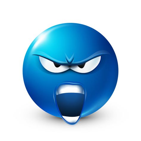 Blue Emoticon, Smiley Symbols, Symbols Emoticons, Blue Emojis, Emoji Man, Angry Emoji, Angry Eyes, Emoji Drawings, Emoticons Emojis