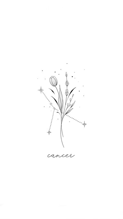 Tattoo Ideas Cancerian, Small Cancerian Tattoos, Cancerian Tattoo Zodiac Signs, Cancerian Constellation Tattoo, Cancerian Tattoo For Women, Cancerian Tattoo, Astrology Tattoo, Zodiac Tattoos, Constellation Tattoos